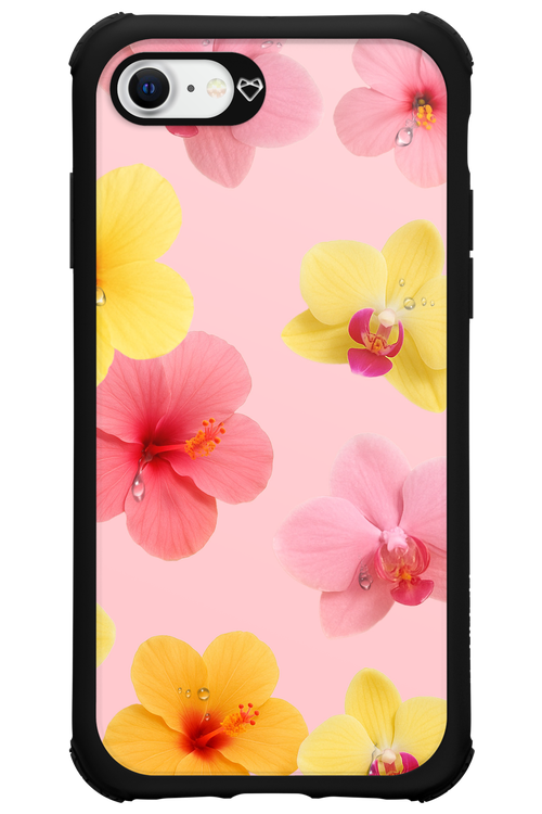 Sunset Flowers - Apple iPhone 8