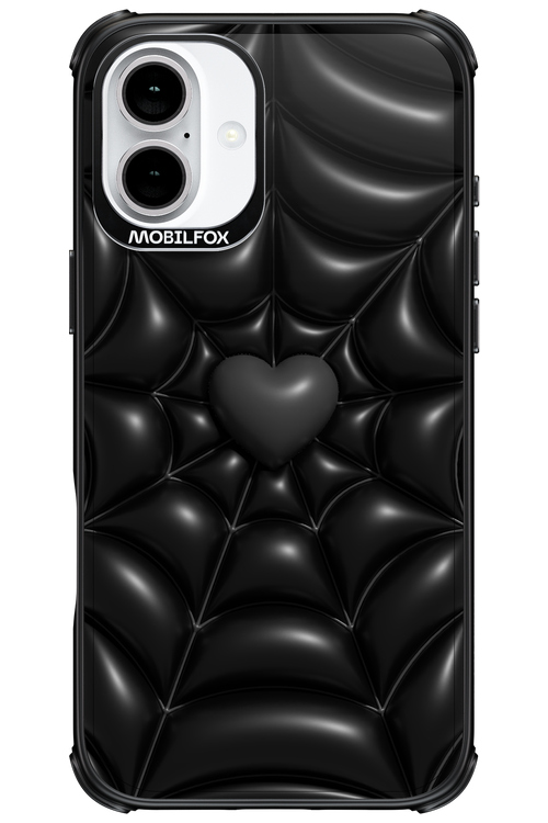 Black Spider Heart - Apple iPhone 16 Plus