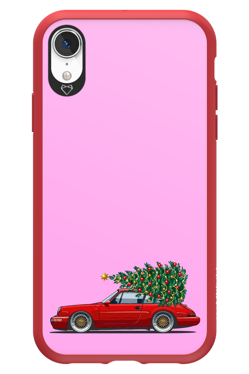 XMAS Car Pink - Apple iPhone XR