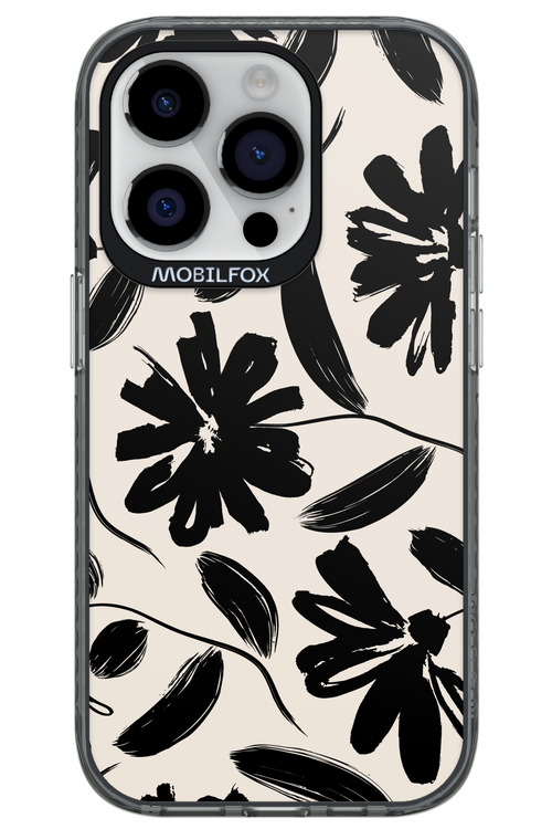 Monochrome Flowerss - Apple iPhone 14 Pro