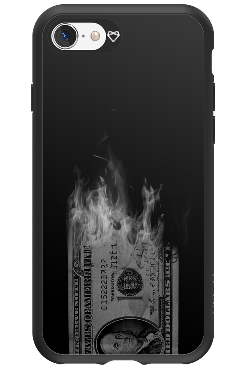 Money Burn B&W - Apple iPhone SE 2022