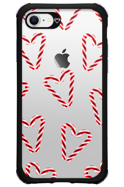 Candy Cane Hearts - Apple iPhone 7