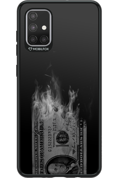 Money Burn B&W - Samsung Galaxy A71