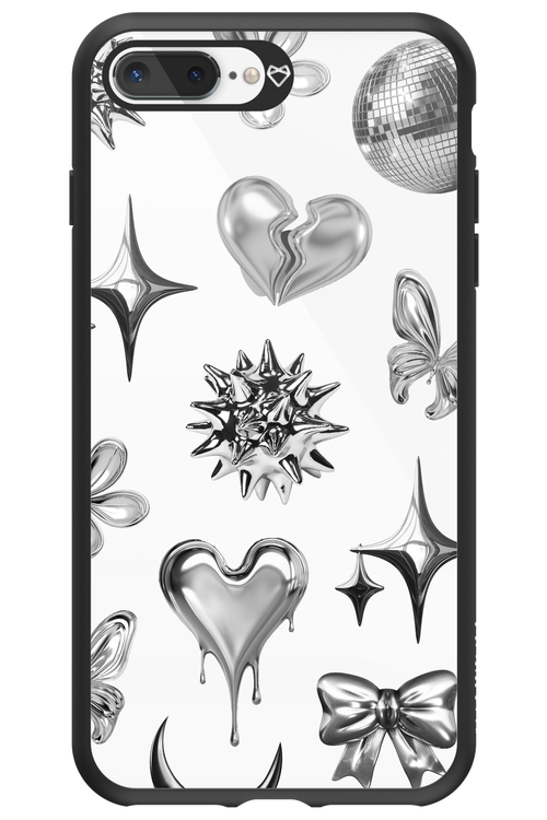 Silver Zone Transparent - Apple iPhone 8 Plus