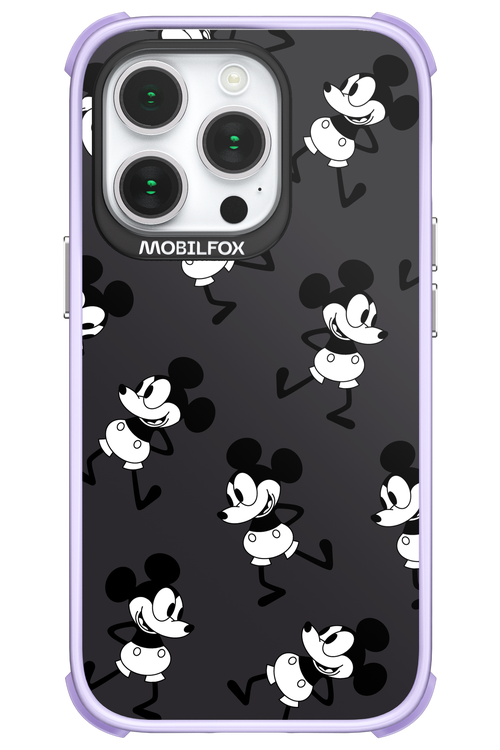 Iconic Mouse (antracite pattern) - Apple iPhone 14 Pro