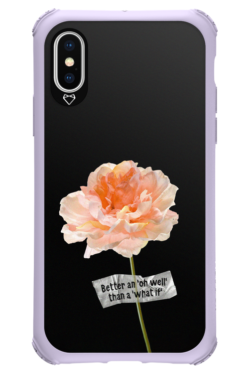 Flower Black - Apple iPhone XS