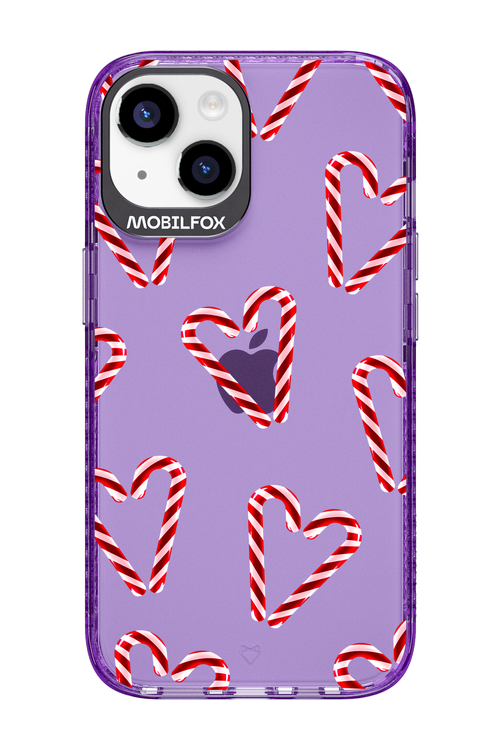 Candy Cane Hearts - Apple iPhone 14