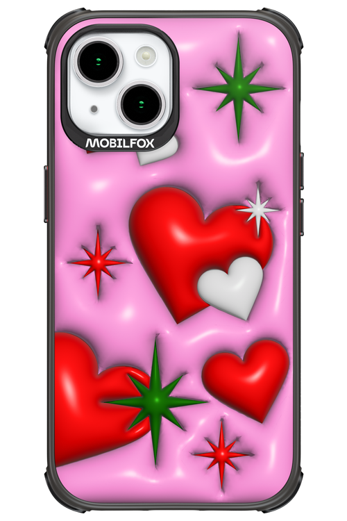Holiday Hearts - Apple iPhone 15