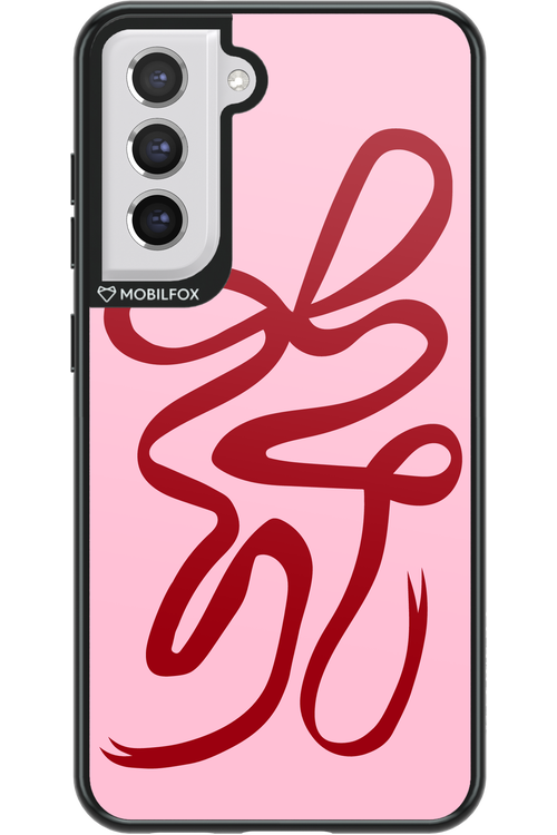 Burgundy Bow - Samsung Galaxy S21 FE